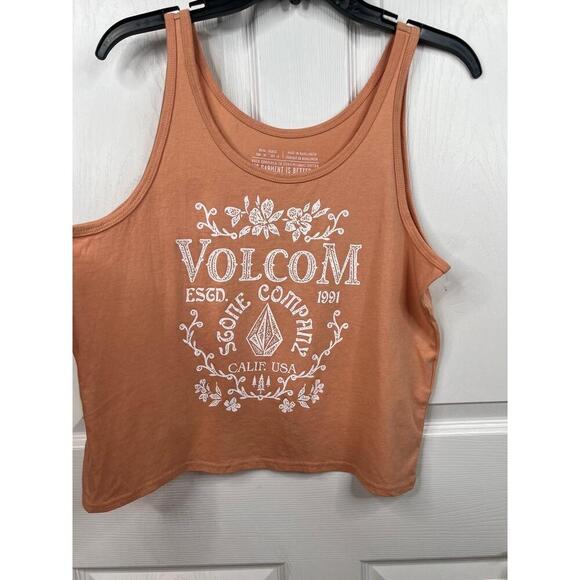 Volcom Tank Top Oversize Size XS Cotton Sleeveless Graphic Print Skate Style - Picture 4 of 7